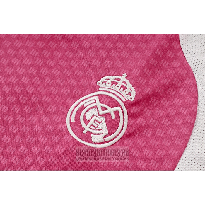 Chandal del Real Madrid Manga Corta 2026-2027 Rosa - Pantalon Corto